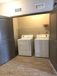 Laundry room with washer and dryer