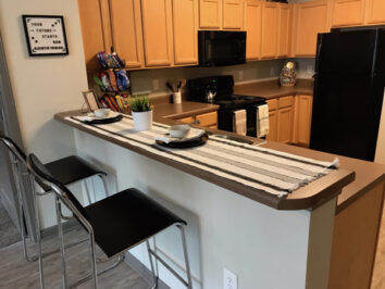 Apartment Kitchen with appliances