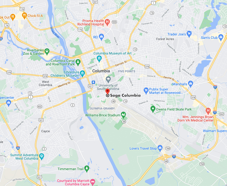 Map of Saga Columbia