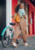 woman and bike