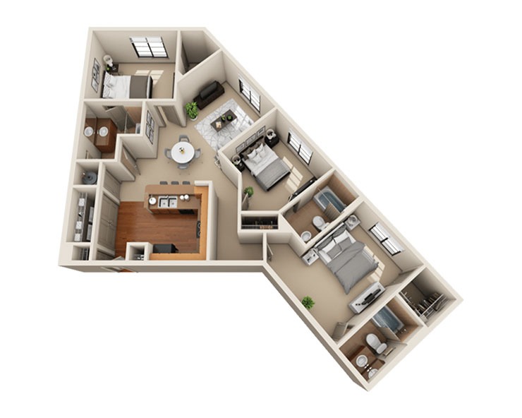 C - The Stadium Floor plan