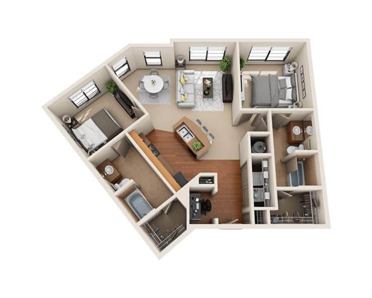 B1 - The Horseshoe Floor plan
